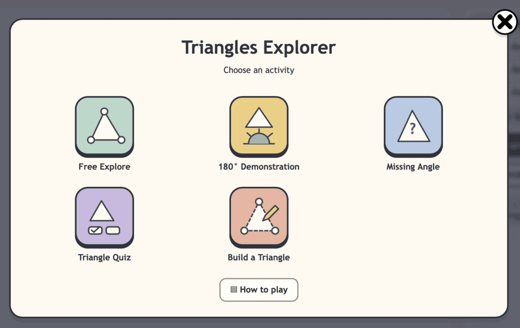 triangles explorer